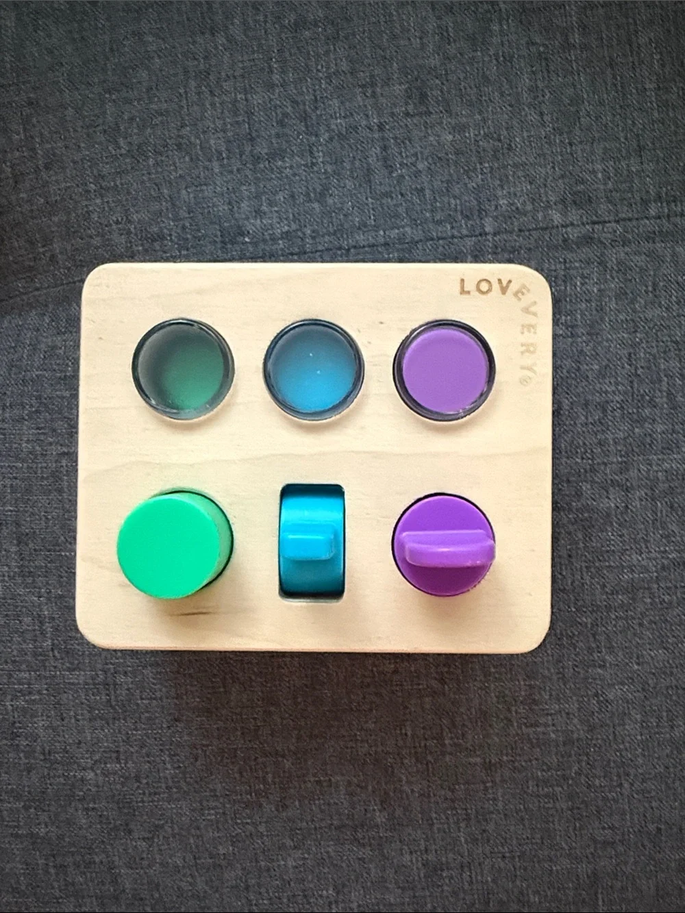 Lovevery Sensory Switchboard from the Thinker Play Kit (11-12 months)